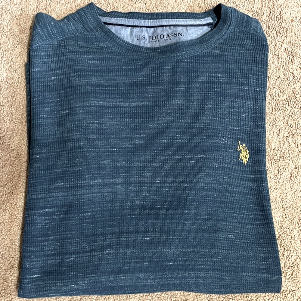 U.S. Polo Assn thermal polo jersey L